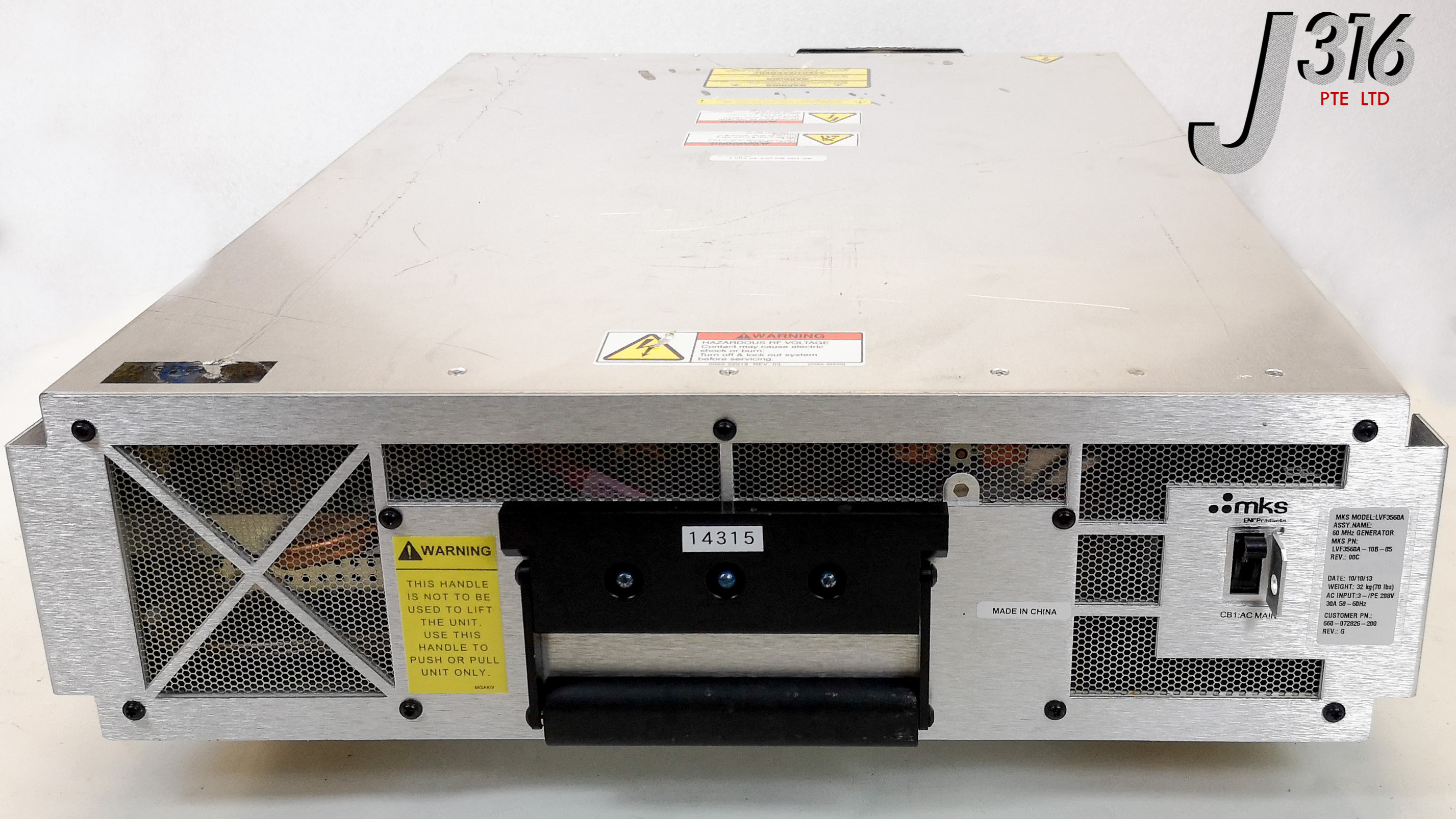 G3 14315 MKS/ENI 60 MHZ RF GENERATOR,LVF3560A-10B-05,660-072826-200